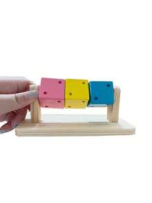 Wooden Fun Cube Toy, Suitable For Hamsters And Small Hamsters - Small Pet Hiding Cave, Chewing Toy And Daily Supplies - View 9