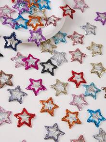 50/20/10pcs Girls Multicolor Cute Five-Point Star Hair Clips BB Clips Hair Accessories Head Clips Back-Of-Head Clips Side Clips Alligator Hair Clips For Daily Use - Multicolor - View 5