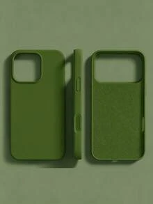 Casing Ponsel Silikon Cair 3 Lapisan Perlindungan Penuh Karet Lembut Kompatibel dengan Apple 18 18Pro 18 Promax 17 Pro 17 Pro Max 17, Warna Musim Panas Segar, Cangkang Pelindung Tahan Guncangan dengan Lapisan Mikrofiber Anti Gores, Kompatibel dengan Apple 13 11 16 Pro Max 15 14 Plus 12 11 - hijau muda - View 4