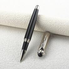 Luxury Black Metal Rollerball Pen Silver Trim Business Executive Writing Pen Office Gift For Men - 148 - View 7