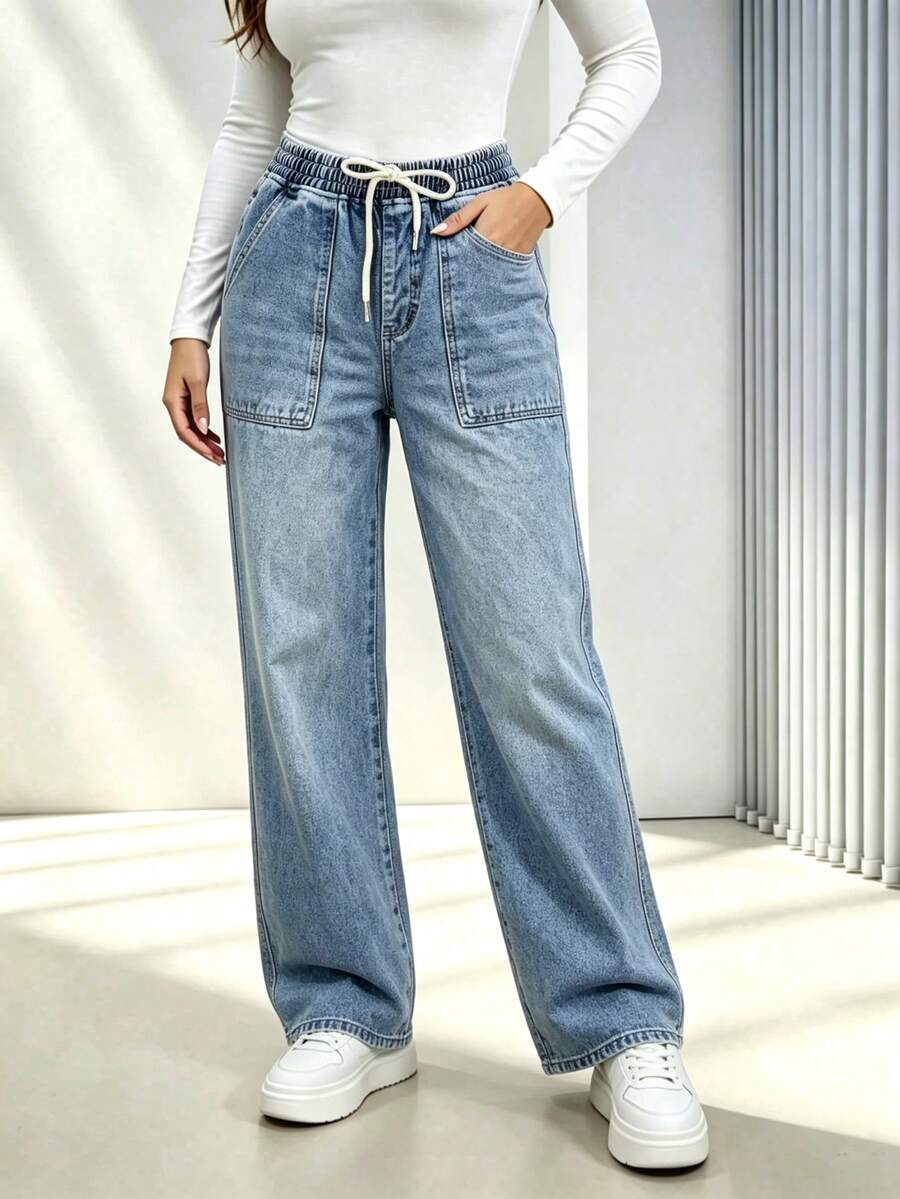 Women Jeans - Light Wash - View 1