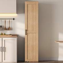 Kitchen Cabinet, Tall Storage Cabinet With Doors And Adjustable Shelves, Pantry For Living Room, Dining Room And Bathroom, 40 * 40 * 183 Cm - View 1
