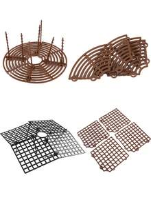 Round/Square Plant Pot Cover Plant Protection Shields,Center Hollowed-Out Grid With Soil Protection Devices,Flower Pot Protective Guard,Flowerpot Guardrail,Anti-Cat&Dog Digging Flower Pot Mesh Enclosure,Ideal Gift For Gardening Enthusiasts,Can Be Cut - A - View 12