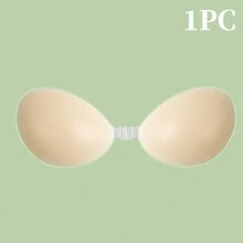 Women's Self-Adhesive Silicone Strapless Bra, Invisible Push-Up Design Breast Pads, Invisible Adhesive Bra, Perfect For Wedding And Prom Dresses - Multicolor - View 13