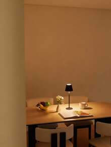 Modern Rechargeable LED Desk Lamp - Detachable Touch Control Night Light, Portable Wave Design, Rechargeable 1200mAh Battery - Dimmable, Touch Control Bedroom And Dining Atmosphere Night Light, Bedside Lamp, Couple Dinner - Bedroom, Dining Room, Atmosphere Decor Desk Lamp - Multicolor - View 9