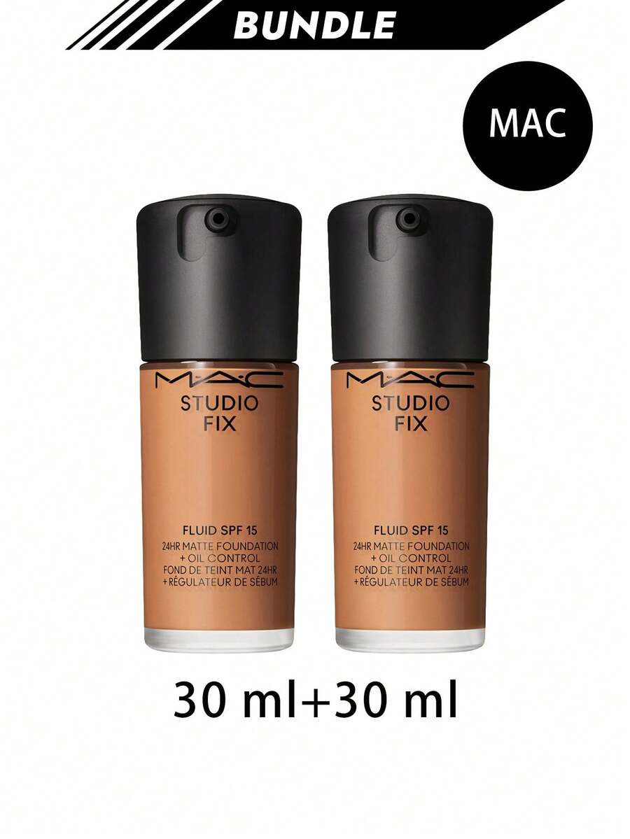MAC [حزمة] كريم أساس سائل ستوديو فيكس SPF 15 NW35 30 مل * 2 - NW35 - مشاهدة 1