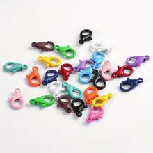 100/50/20pcs 12mm Multicolor Lobster Clasps, Suitable For DIY Jewelry Necklace Making, Lobster Clasp Bulk Bracelet Clasps And Other Material Accessories, Colorful Small Business Supplies, Random Colors - Random/Multi-color/Assorted - View 9