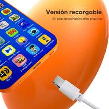 2pcs Kids Educational Toy Phone, Early Learning Play Phone With Music & Multi‑Function Buttons, Clear Sound, Drop‑Resistant & Easy To Clean - Yellow-orange 45 - View 4