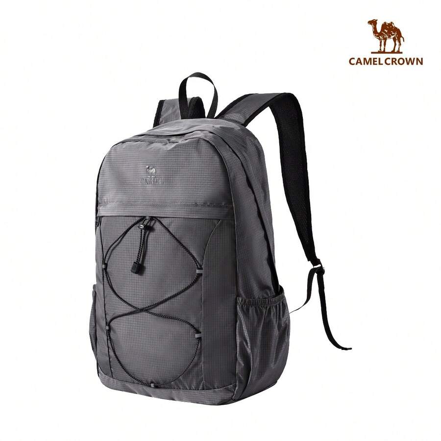 CAMEL CROWN Foldable Large Capacity Travel Backpack, Short Trip & Gym Storage Bag - Rock Ash - View 1