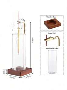 1pc Incense Holder, Incense Stick [Anti-Ash Flight] With Detachable Glass Ash Catcher, Mess-Free Incense Burner Stand For Home Decor, Yoga, SPA, Unique Incense Holder - 1PC - View 4