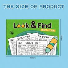 Tachimi 1pc Interactive Hidden Object & Treasure Hunt Activity Book, Search Count & Colour Game Book With Sudoku, Memory & Color Recognition, Visual Drawing Book, Improve Attention, Observation & Fine Motor Skills, Ideal Kids Gift For Holidays & Birthdays - Multicolor - View 10