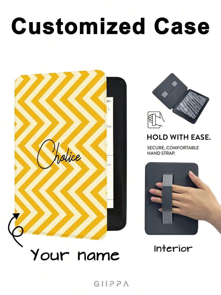 GIIPPA 1件客製化姓名 Kindle 電子閱讀器保護殼,具備自動喚醒/睡眠功能,輕巧便攜,適用於 Clara BW/Libra Colour/Clara Colour/Clara 2E、Paperwhite 10代/11代/12代、Kindle(Colorsoft)/10代/11代/12代及其他熱門機型,Kindle 配件/Kindle 保護殼,情人節禮物,生日禮物 - 彩色 - 查看 1