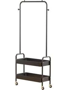 Hygrad Built to Survive Heavy Duty Metal Clothes Rail Storage Garment Shelf Hanging Display Stand Rack - Black - View 3
