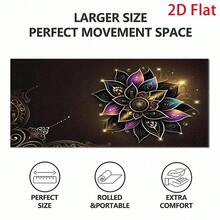 This Large 2D Mouse Pad Features A Beautiful Mandala Flower Design, A Mysterious Lotus Pattern, And An Elegant Art Deco Style. Perfect For New Year's Celebrations, It Boasts A Soft-Touch Surface That Is Stain-Resistant, Durable, And Comfortable. - Mouse Pad - View 6