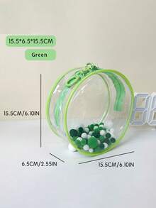 1 Set Cotton Doll Storage Bag, PVC Thickened High Transparency Doll Bag, 15cm Cute Cartoon Doll Storage Display Dust-Proof Hanging Bag, Transparent Q-Version Round Head Walking Doll Bag, Suitable For Data Cable Storage, Earphone Accessories Storage, Waterproof Bag - View 14