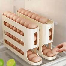 SOKANY 4-Layer Large-Capacity Egg Storage Box, Refrigerator Egg Storage Box, Egg Rolling Fresh-Keeping Box.Suitable For Refrigerator Storage And Storage, It Is An Essential Fresh-Keeping Tool In The Kitchen. - one-size - View 11