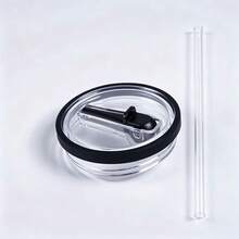 1/2個替換蓋子附吸管翻蓋，40盎司保溫杯防漏可重複使用配件 - 彩色 - 查看 10