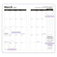 1pc Morandi Multicolor 2027 Portable Weekly/Monthly Planner, Hardcover Schedule Notebook, Pocket Memo Pad, Daily Planning & To-Do List Organizer, Halloween Holiday Itinerary, Christmas Event Memo, Back To School Academic Planning, Semester Time Management, Desktop Notes, Journal Content Transcription - Multi-color - View 6