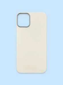 1pc 4-Color Optional Solid Color Lychee Texture Faux Leather Large Window Phone Case, Ins Premium Minimalist Business Solid Color Leather Texture, A Classic Black / B Beige White / C Premium Gray / D Caramel Brown, Faux Leather Matte Lens Raised Full Coverage Anti-Drop Soft Shell, Autumn/Winter Commute Versatile, Suitable For Personal Use And Gift; Compatible With IPhone Case & Galaxy Case, Compatible With IPhone 17 - Multicolor - View 62
