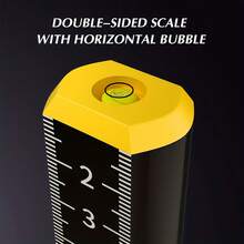 Magnetic Ceiling Leveling Ruler, Aluminum Alloy Equal Height Marking Ruler With Bubble Level, High‑Precision Graduated Scale Measuring Tool For Suspended Ceiling Keel Tile Laying Construction Work - Contour Scale - View 8