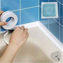 Sealing Tape, 1 Roll Self-Adhesive Waterproof Sealing Strip, Flexible Edge Protection Tape, Suitable For Kitchen Countertops, Sinks, Shower Rooms, Bathtubs, Toilets, Floors And Wall Gaps - Multiple Styles - View 5