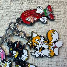 1pc Sonic Anime Themed Enamel Keychain Set - Classic Game Character Metal Keyring, Fashion Bag Charm Pendant For Backpack Decor - Multicolor - View 6