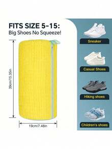 Washing Machine Shoe Bag,Anti-Deformation Laundry Bag,Slouchy Person Magic Shoe Washing Bag,Cylindrical Washing Machine Polyester Laundry Bag,Shoe Protection Bag,Christmas Laundry Storage Bag,Cleaning&Care Tool,Back To School Essential,Home Supplies. - Multicolor - View 5