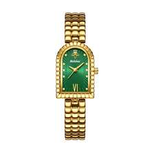 YaLaLuSi Brand 1pc Elegant Women's Wrist Watch, Exquisite Small Square Dial Design - Gold - View 11