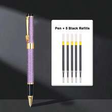 Luxurious Neutral Pen - Elegant Metal Signature Pen / Smooth Writing / Suitable For Office Use, Business Gifts And Professional Signatures (Adult Administrative Pen) - Pen - View 9
