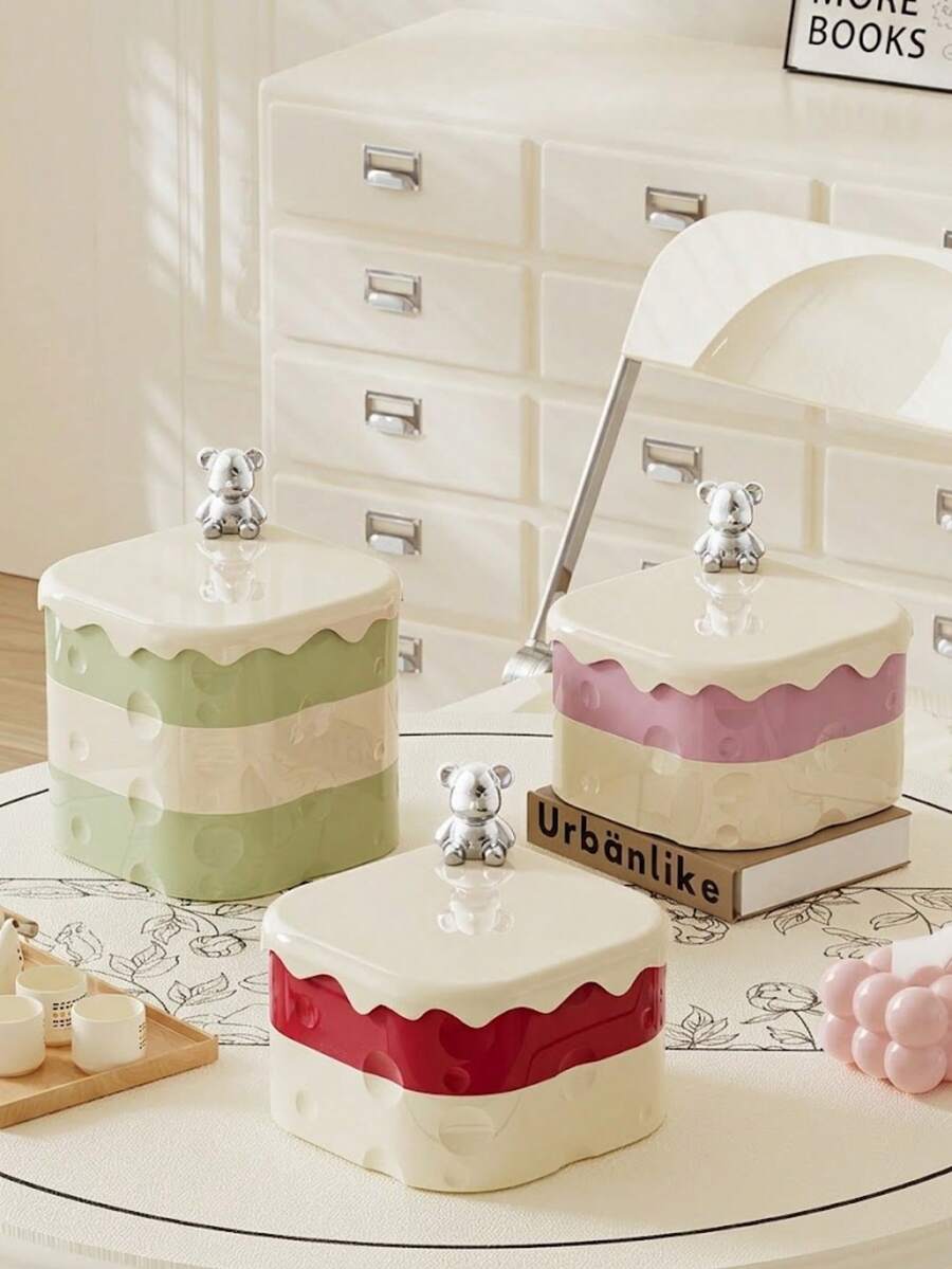 Storage Box Kitchen Organizer Rack For Tools, Portable Shelf, Decorative Ornament, Storage Box, Desktop Jewelry Box, Vanity Organizer, Decorative Ornament, Christmas Gift - Multicolor - View 1