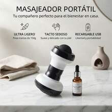 Masajeador Facial y Corporal T-Bar con Calor Terapéutico y Vibración - Ver 4