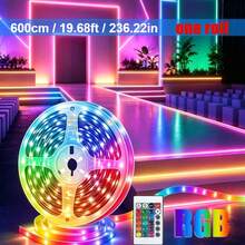 Acosh Neon RGB 5050 LED String Lights With 24 Keys Remote, Color Changing, 3.3ft To 131ft (1m–40m), For Bedroom Kitchen TV Wall & Holiday Parties (Christmas, Halloween, Birthday) - Multicolor - View 12