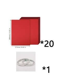 1/10/20pcs Blank Colored Cardstock, Christmas Red/Green Cardstock, Blank Greeting Card Base Paper, Thank You Card Making Paper, Handmade Cardstock, Extra Thick Card Paper, Handmade Invitation Paper - Multicolor - View 11