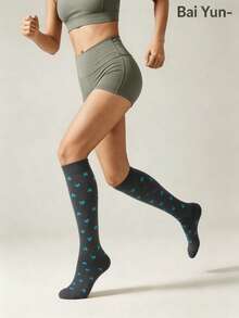 1/3 Pairs Men Women Compression Socks, Elastic Pressure Relieve Swelling Varicose, New Fall Styles Women Fall Style Socks For Flight Running Hiking - Multicolor - View 3
