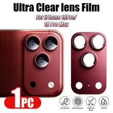 Yezodawee Camera Lens Protector Film For Phone 18 Pro Max/Phone 18 Pro/Phone 17 Pro Max/17 Pro, Shatter-Resistant, Strong Adhesion, Compatible With Phone Cases, Metal Tempered Glass Rear Camera Screen Protector, Deep Cherry Red - Deep Cherry Red - View 6