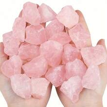 Natural Strawberry Quartz Rough Stones, Suitable For Vase Fillers, Aquarium Decoration, Glass Tank Landscaping, Handicrafts, Natural Mineral Specimens, Used For Home Decor - Pink - View 3