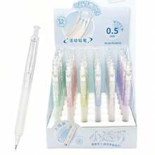 Transparent Minimalist Automatic Pencil, Fresh And Elegant Design, 0.5/0.7mm Lead, No Sharpening Required, Suitable For Students - Multicolor - View 1