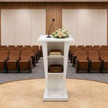 Lectern Podium Stand 60*45cm Top Speaking Lectern Acrylic Standing Lectern 110cm - Speaking Lecture - View 2
