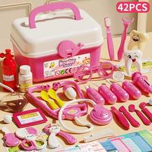 Set Mainan Peran Dokter Anak 34/35/42/48/52pcs, Perlengkapan Medis Peran Dokter dengan Stetoskop Realistis, Simulasi Injeksi dan Pemeriksaan Medis oleh Perawat, Set Permainan Edukatif, Hadiah Sempurna untuk Halloween dan Natal - MultiWarna - View 13