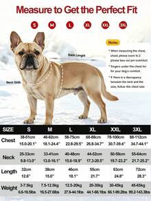Metglad Dog Winter Jacket, Pet Cold Protection Coat With Traction Rope Link Loop, High Reflectivity, Adjustable Size Cold Weather Dog Vest, Suitable For Small, Medium And Large Dogs - Black - View 4