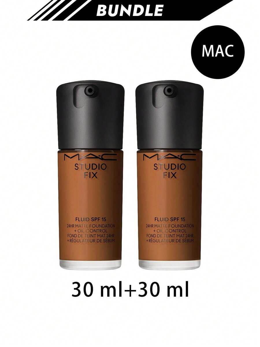 MAC [Bundle] Studio Fix Fluid SPF 15 Foundation C55 30 Ml X 2 - C55 - View 1