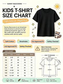 [Halloween] Tween Girl Print Pullover Short-Sleeve Cotton T-Shirt, Student And Young Children's Clothing, Summer Outfit Tops For Kids - Orange - View 9