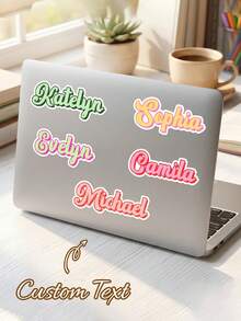 Personalized Name Stickers - Vibrant High-Quality Labels, Designed For Notebooks, Durable And Versatile, Ideal For School And Christmas Gifts. Customize Your Name And Personalized Decorations To Show Your Personalized - Multicolor - View 4