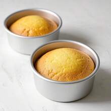 Round Aluminum Cake Mold, 4/5/6/7/8 Inch, Anodized Non-Stick With Fixed Bottom. Perfect For Making Cream Cakes, Wedding Cakes. - View 8
