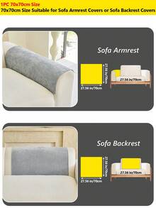 1PC Chenille All-Season Non-Slip Sofa Cushion – Simple Style, Solid Color, Machine Washable, Pet-Resistant, Lazy-Friendly, Multi-Purpose, Perfect For Living Room Sofa Protection And Room Decoration - Multi-color 2 - View 22