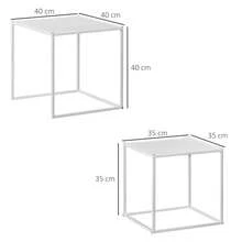 Nesting Tables - White - View 4