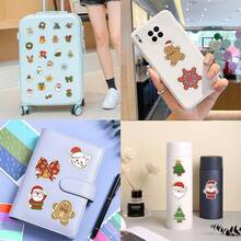 50PCS Christmas Theme Stickers Aesthetics Stickers For Scrapbooking, Diary, Laptop, Bumper, Skateboard, Water Bottle, Computer, Hard Hat, Car Stickers And Decals - J - View 10