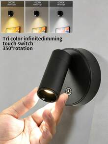 Rechargeable Magnetic Wall Lamp USB Rechargeable Wireless LED Wall Light Cordless Touch Dimming Spotlight Magnetic Design Bedroom Bedside Reading - Multicolor - View 13