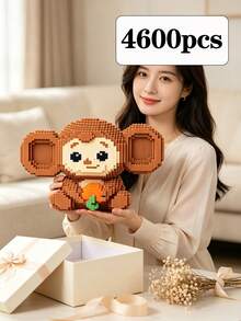 4500pcs Miniatur Balok Bangunan Partikel, Hiasan Meja Rakit Sendiri, Dekorasi Balok Mikro Detail, Dekorasi Pajangan Meja Rumah yang Bergaya, Hadiah Ideal untuk Ulang Tahun & Dekorasi Pesta Rumah Liburan - MultiWarna - View 12