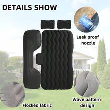 Inflatable Car Mattress, Car Air Bed, Suitable For Back Seat Sleeping, Outdoor Camping, Picnic, Travel Seat Bed, Men's Car Accessories. Suitable For SUV Models, Travel, Camping Car Rear Seat Sleeping - A - View 8